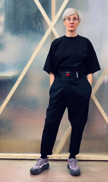 Hakama unisex pants with belt - black - SEGRA.SEGRA